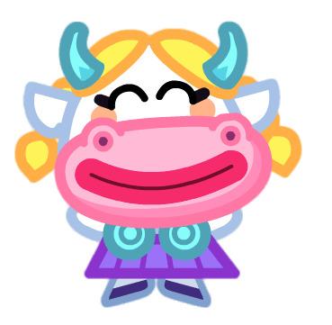 Betty the Yodeling MooMoo Smiling png transparent