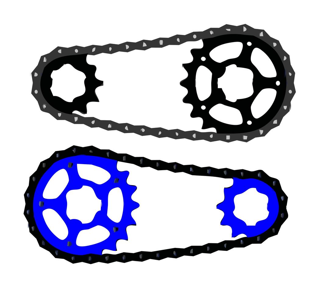 Bicycle chain vector png transparent