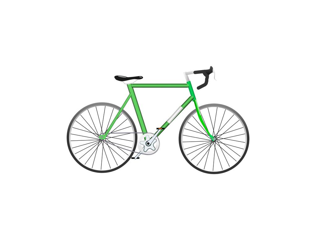 Bicycle, green png transparent