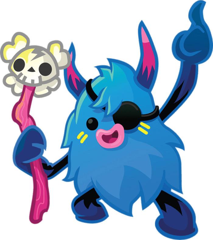 Big Bad Bill the Woolly Blue Hoodoo Finger Up png transparent