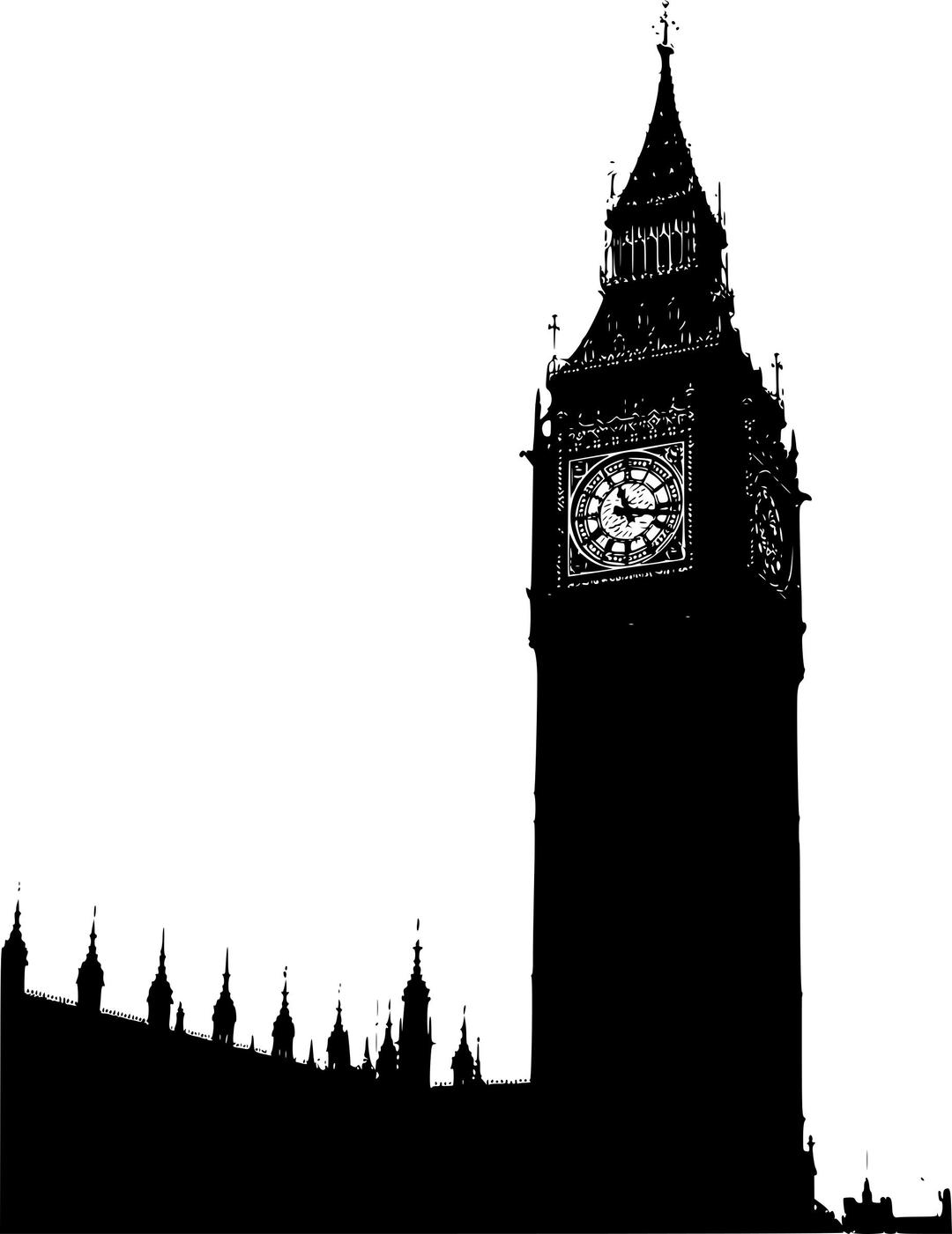 Big Ben, houses of parliament  png transparent