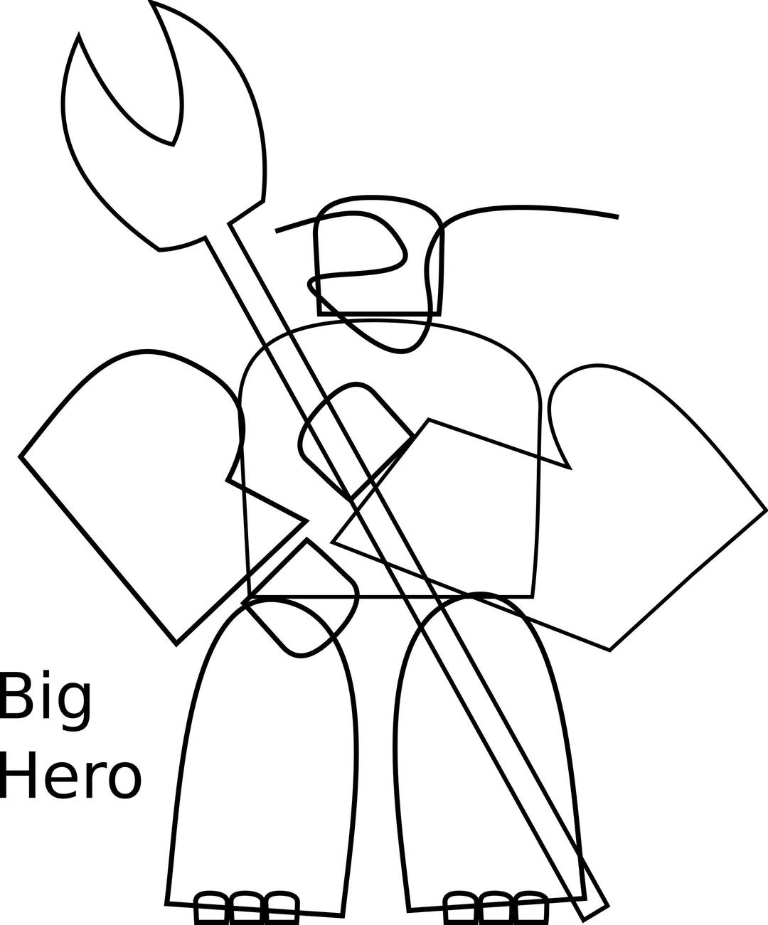 Big Hero with bolo png transparent