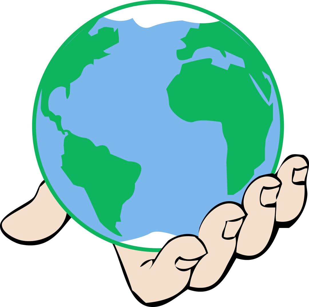 Big World in Hand png transparent
