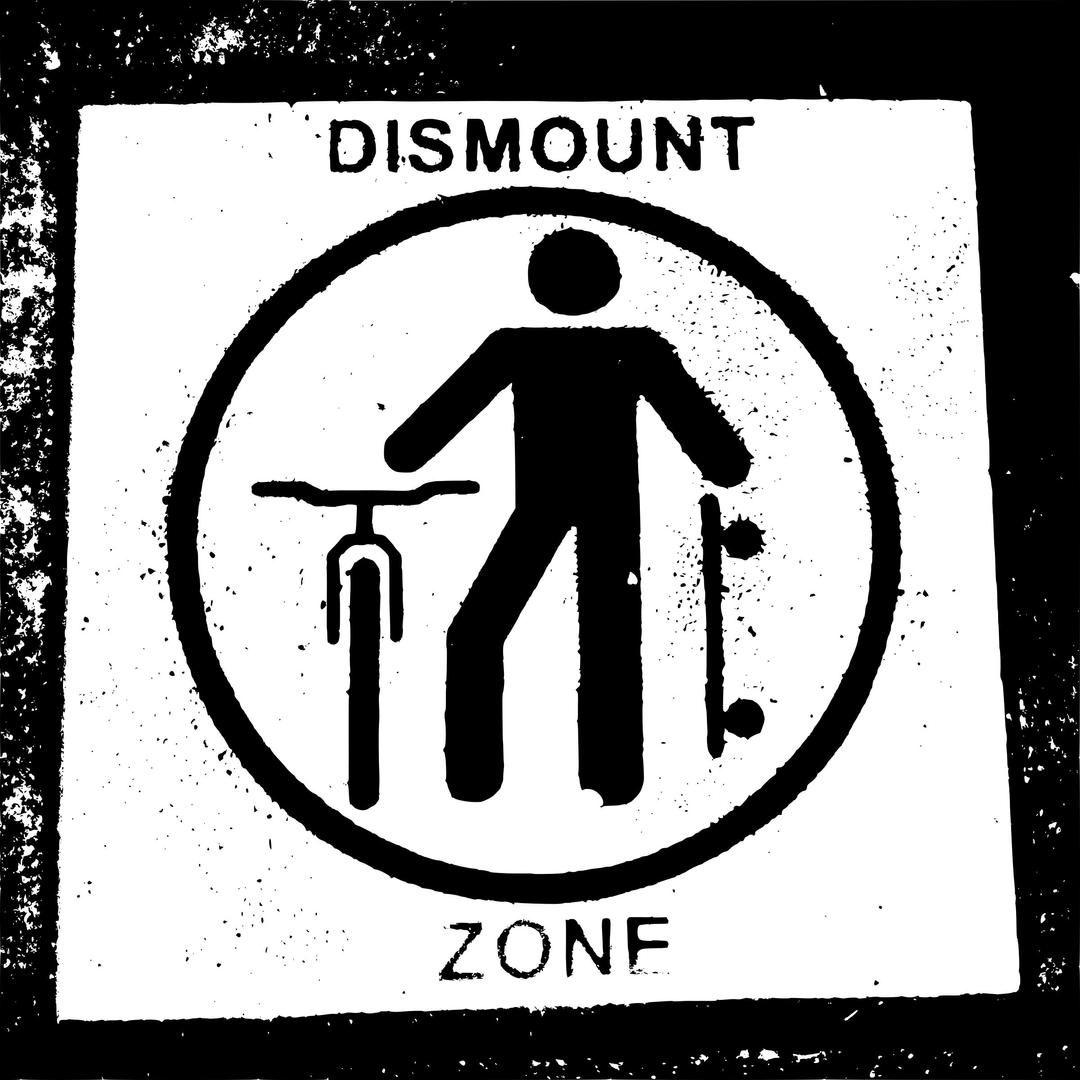 Bike Dismount Zone png transparent