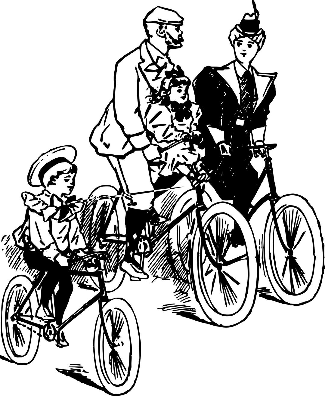 Bike Family png transparent