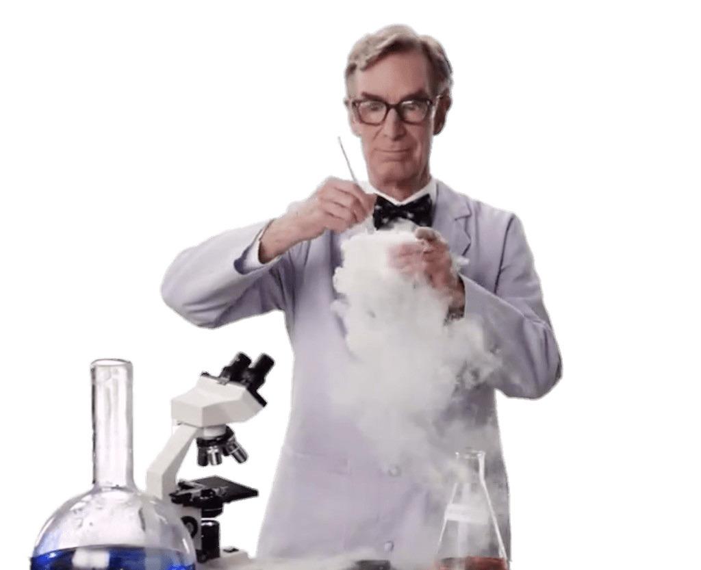 Bill Nye Doing An Experiment png transparent