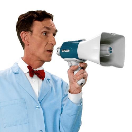 Bill Nye With Bull Horn png transparent