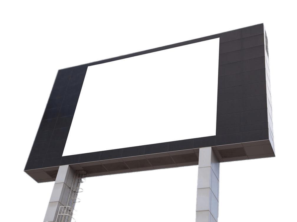 Billboard White Screen png transparent