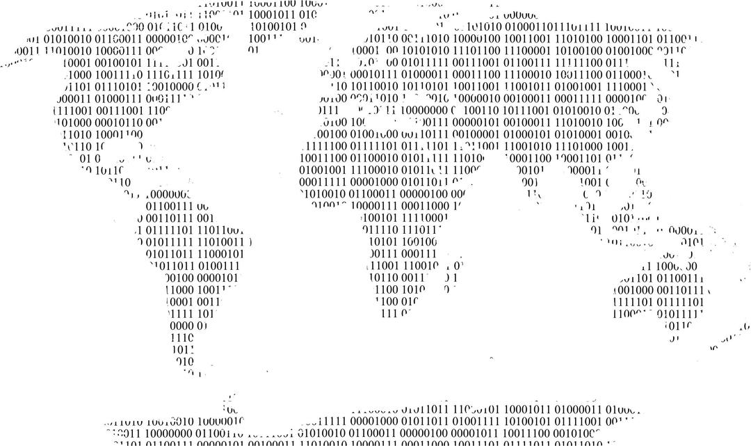 Binary Earth Map png transparent