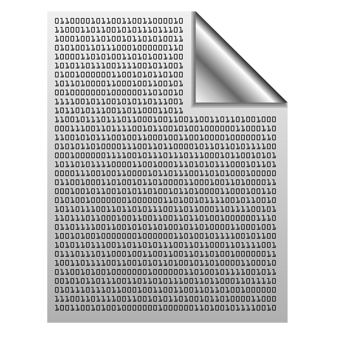 Binary file icon png transparent