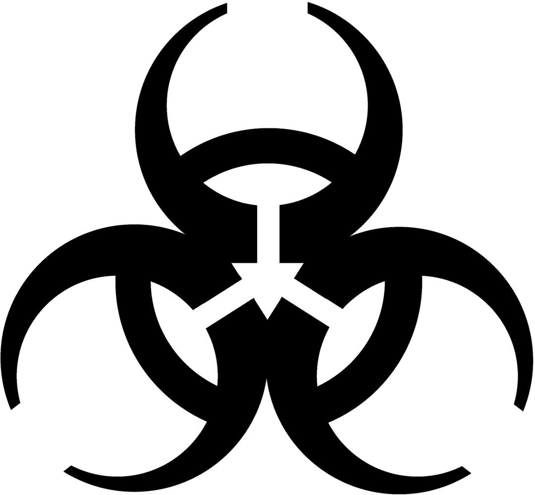 Biohazard Simple Symbol png transparent