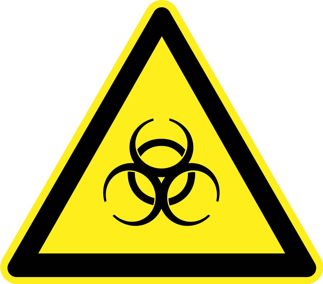 Biological Hazard Warning Sign png transparent