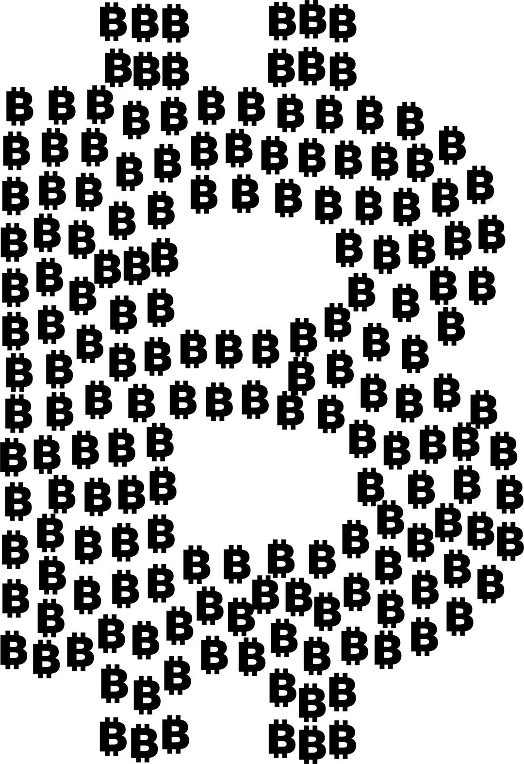 Bitcoin Logo Fractal png transparent