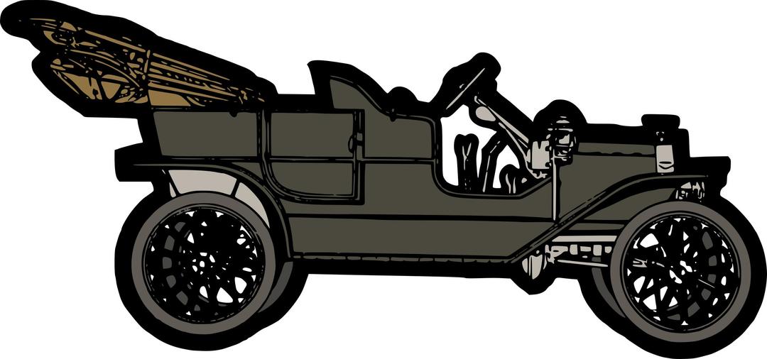 Black 1910 Model-T png transparent