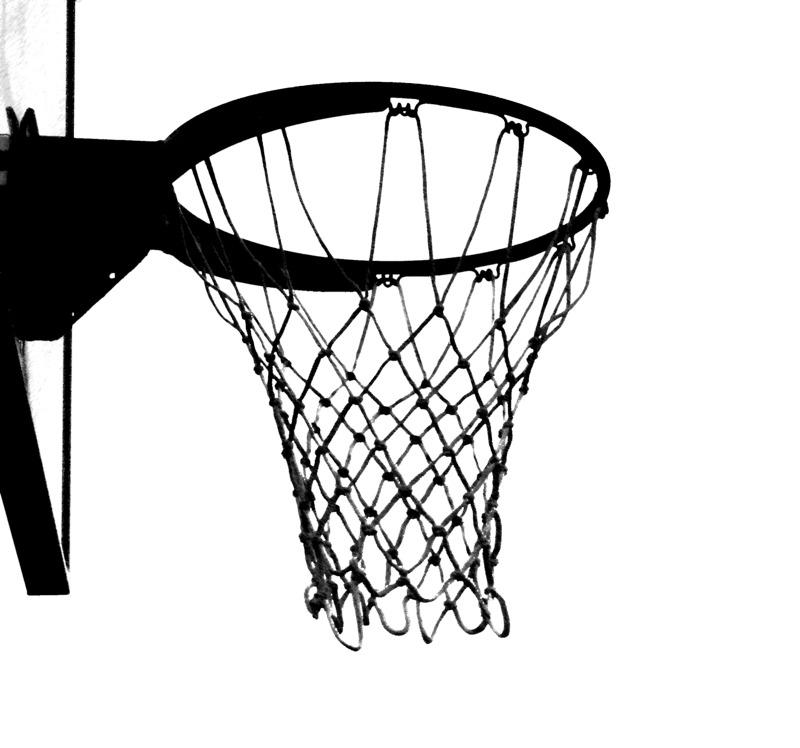 Black and White Basketball Hoop png transparent