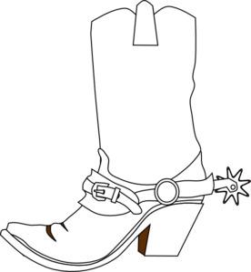 Black and White Cowboy Boot png transparent