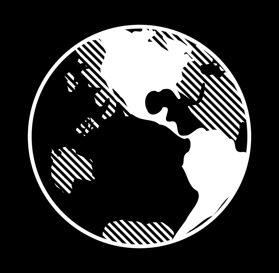 Black and White Earth png transparent