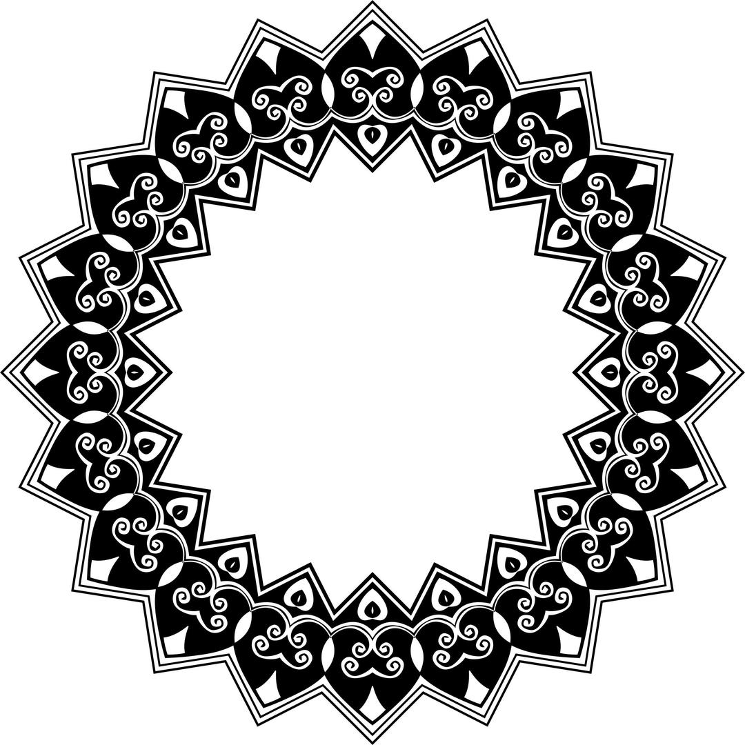 Black And White Frame png transparent