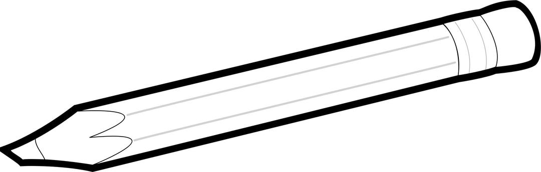 Black and White Pencil png transparent