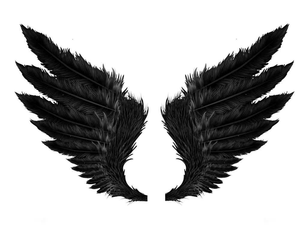 Black Angel Wings png transparent