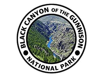 Black Canyon Of the Gunnison National Park Round Sticker png transparent