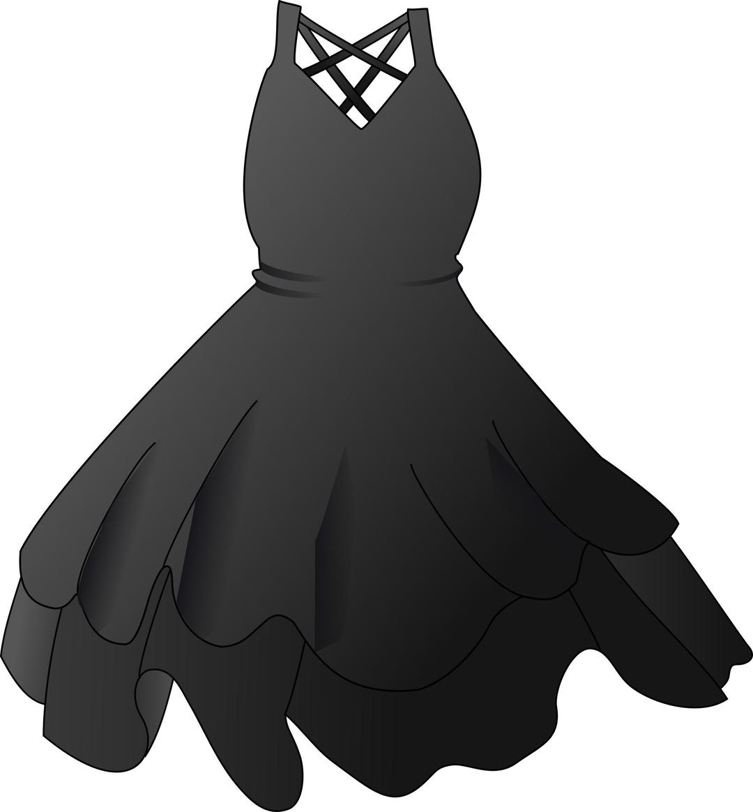 Black Dress png transparent