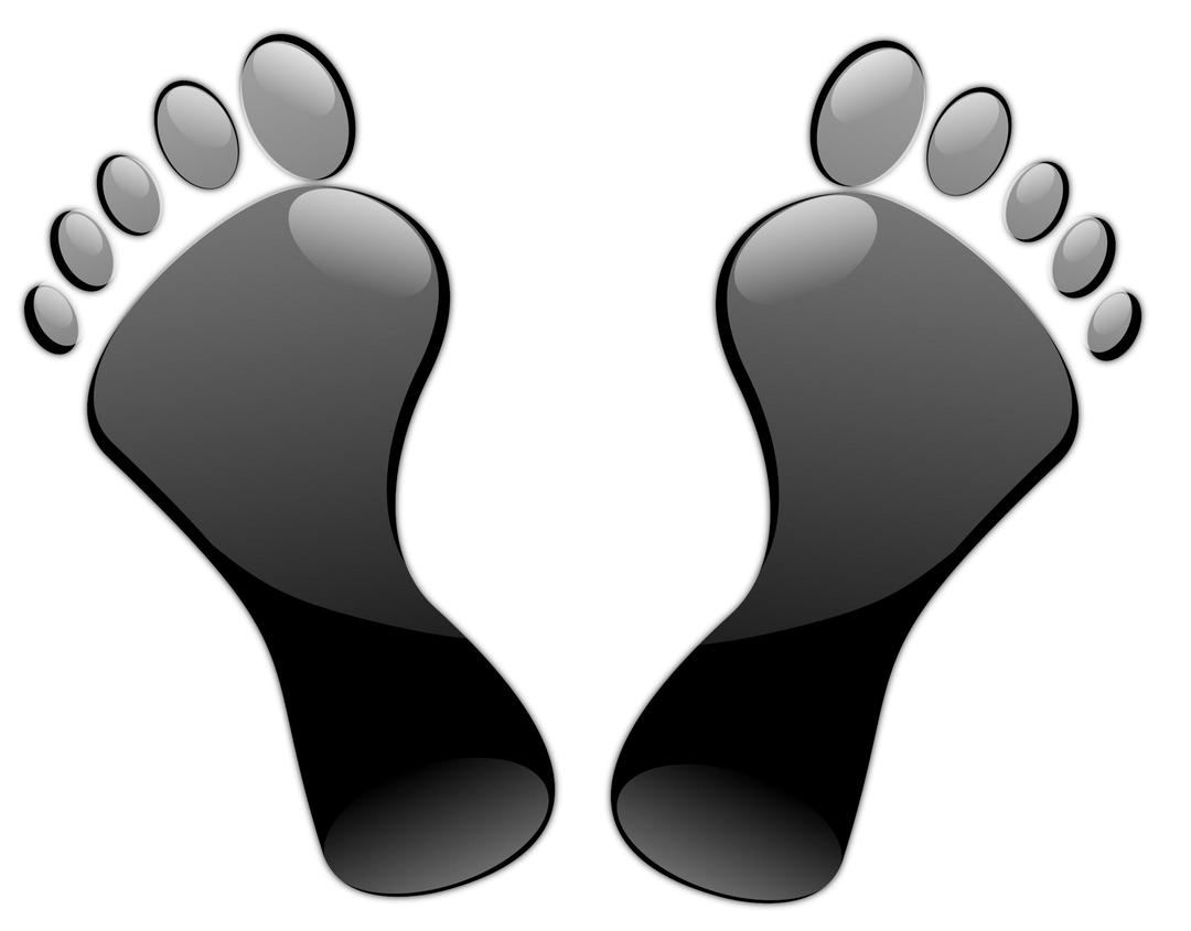 Black Feet png transparent