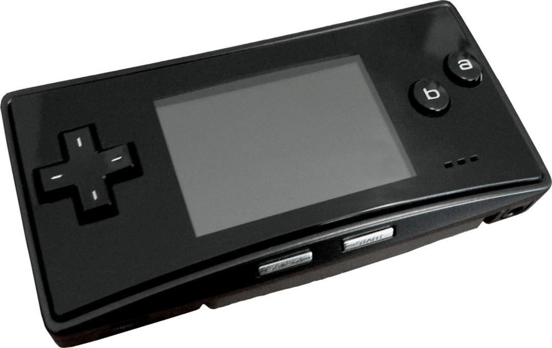 Black Game Boy Micro png transparent