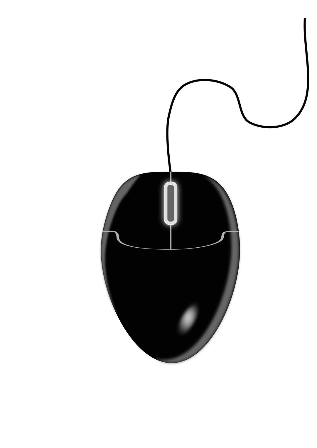 Black mouse 2 png transparent