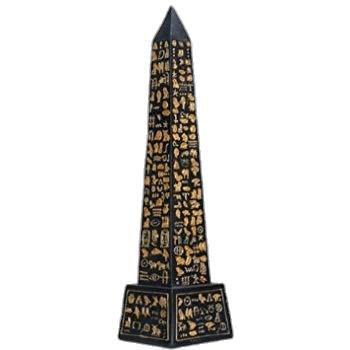 Black Obelisk Figurine png transparent