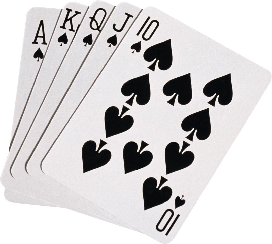 Black Playing Cards png transparent