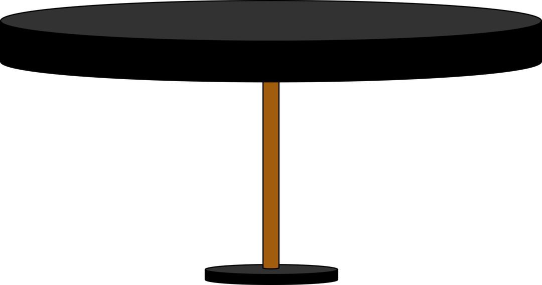 Black Round Table png transparent