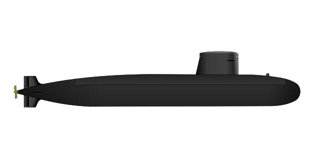 Black Submarine png transparent