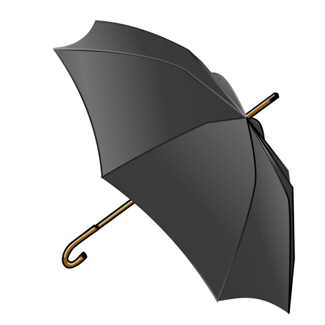Black Umbrella png transparent