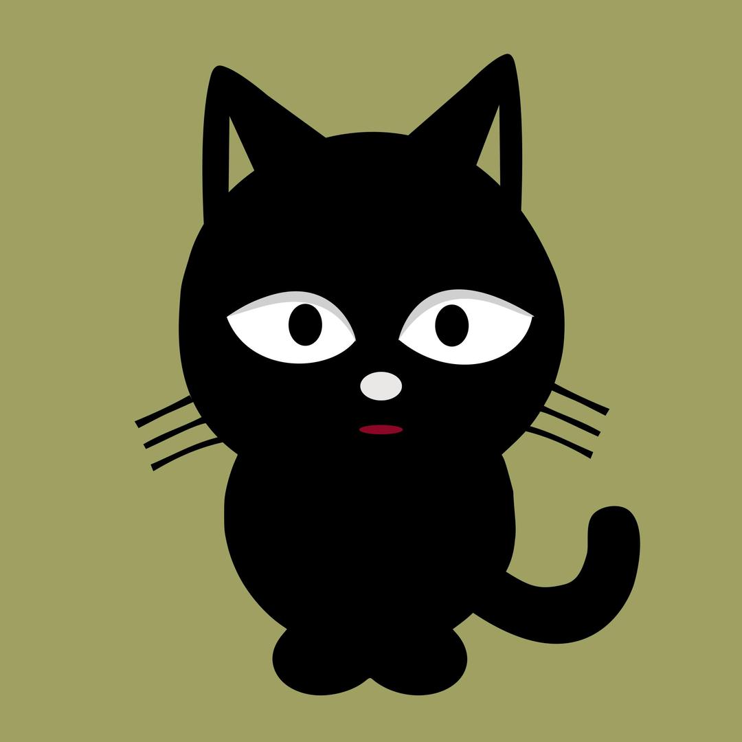 Blackcat-animation png transparent