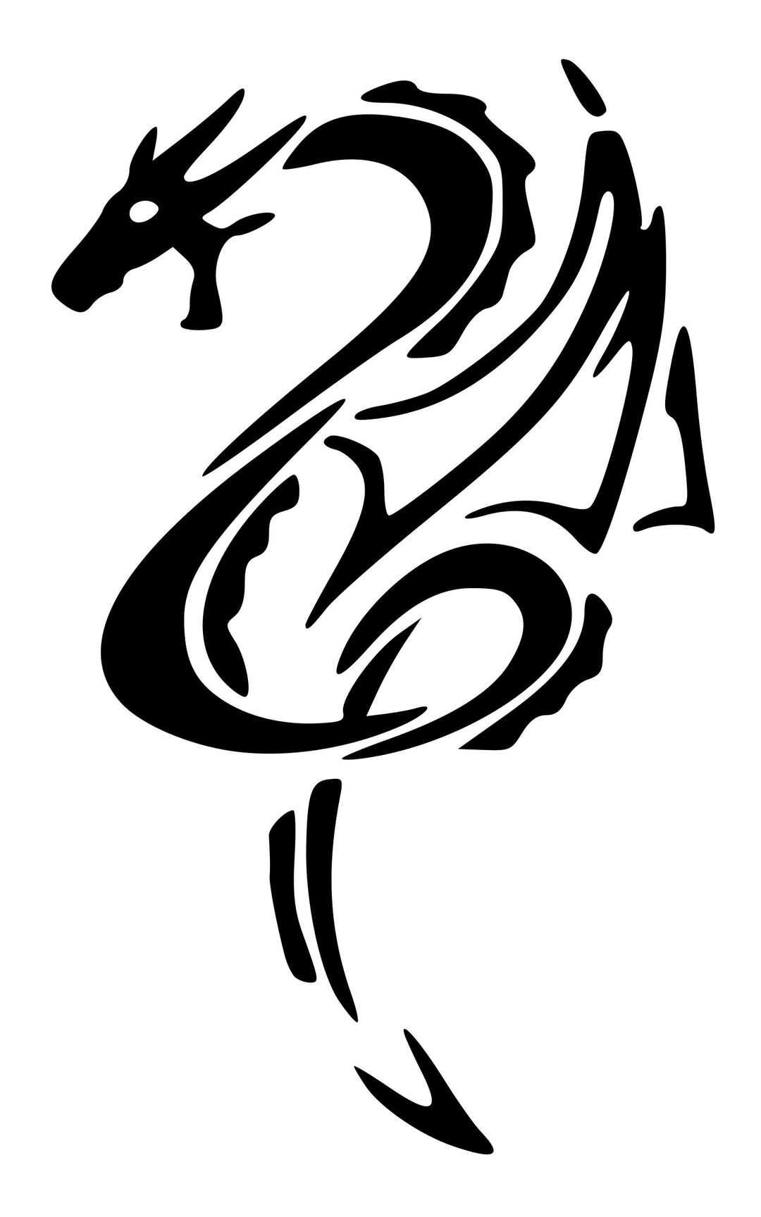 Black-Dragon-Left-Tattoo png transparent