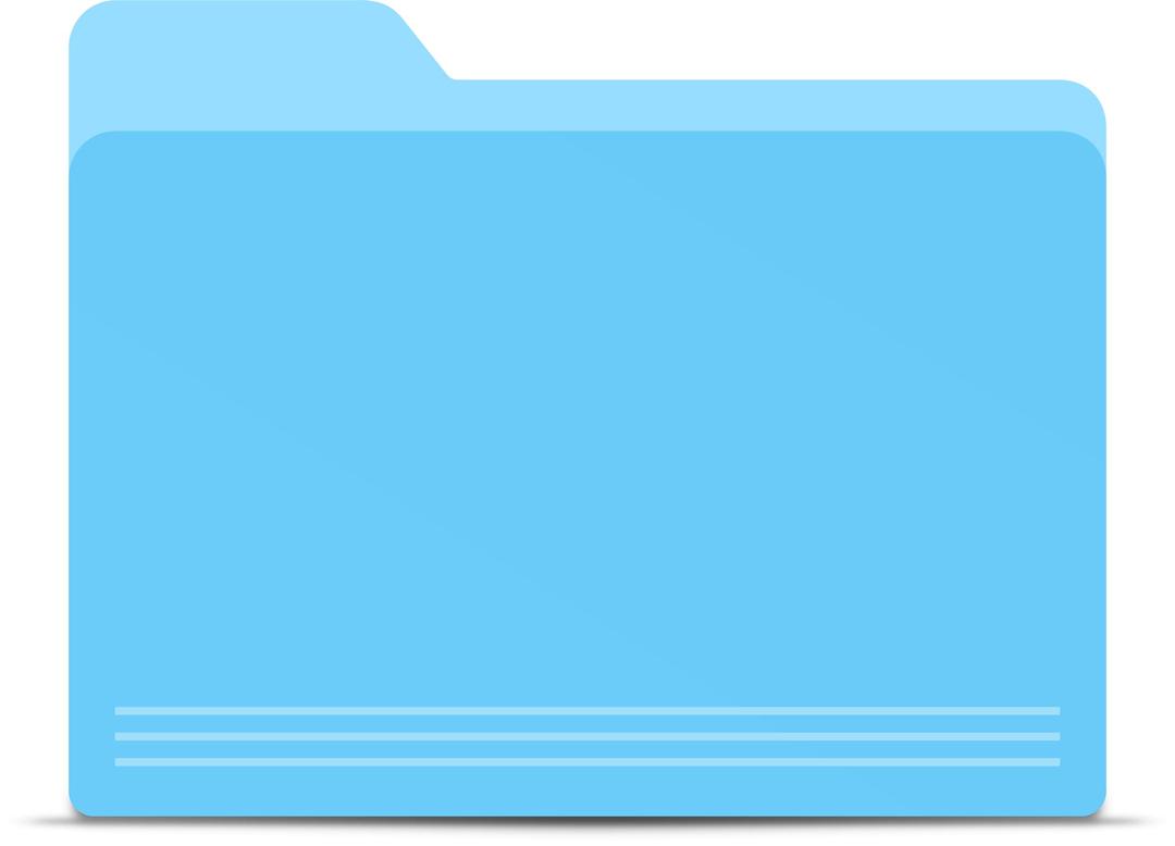 Blank Blue Folder png transparent