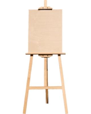 Blank Canvas on Easel png transparent