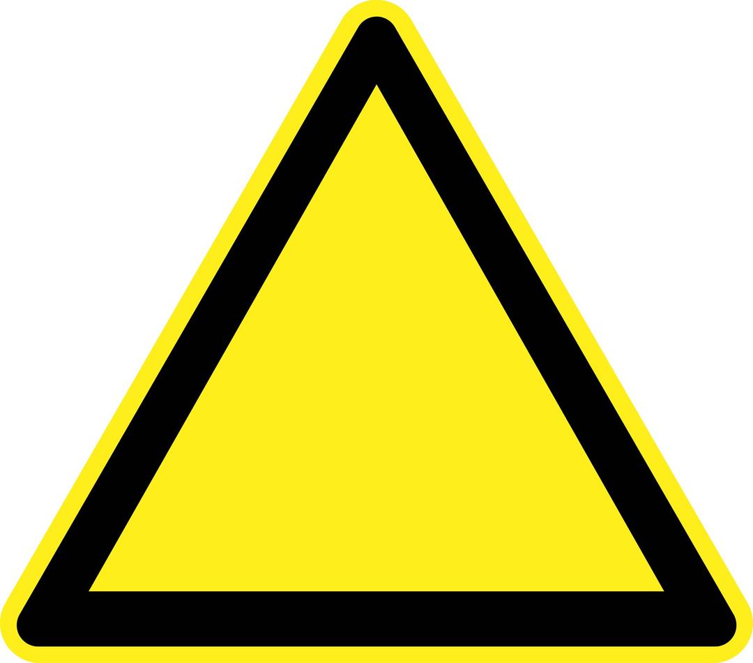 Blank Warning Sign png transparent