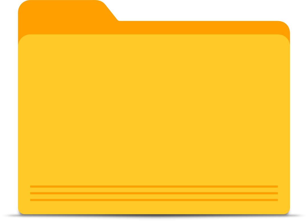 Blank Yellow Folder png transparent