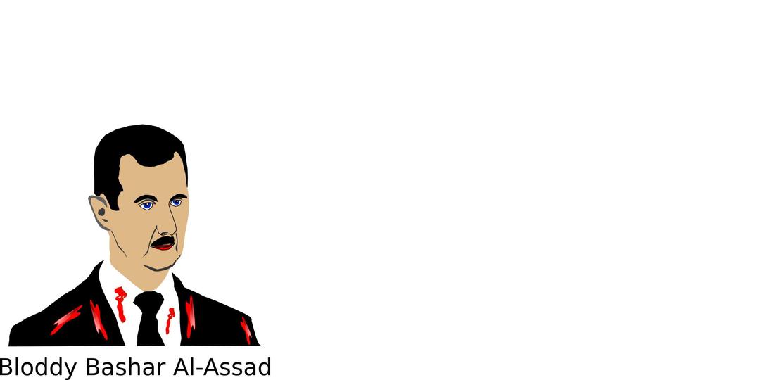 Bloddy Bashar Al-Assad png transparent
