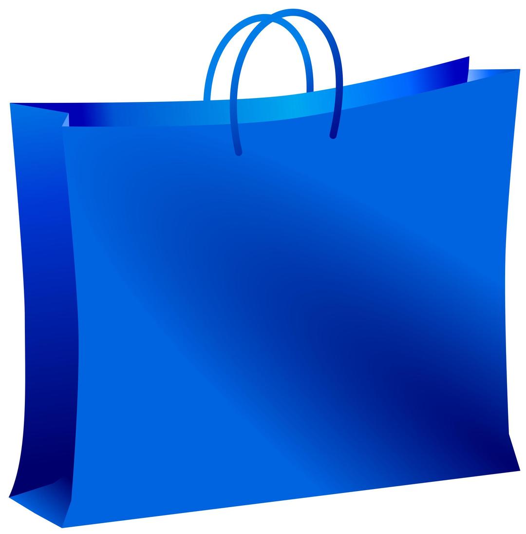 Blue bag png transparent