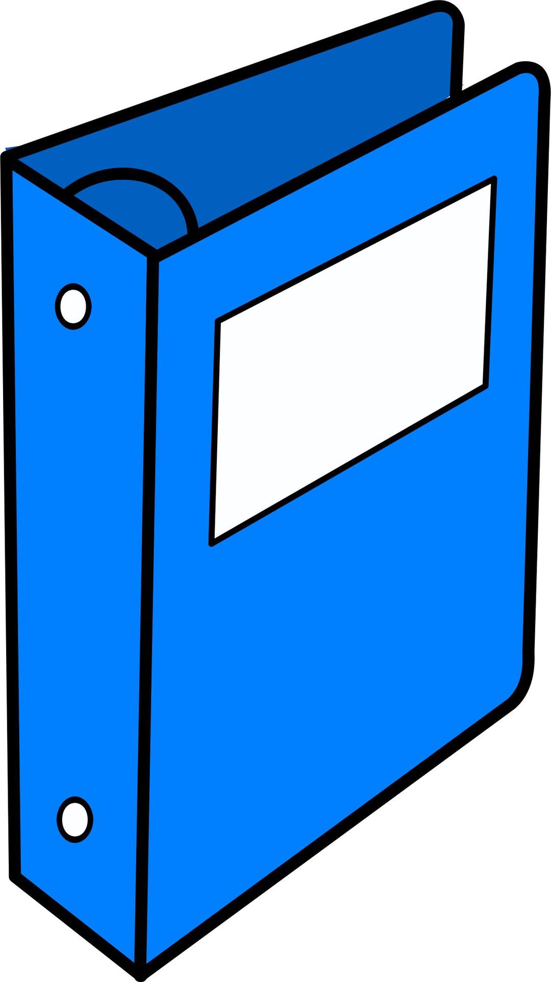 Blue binder png transparent