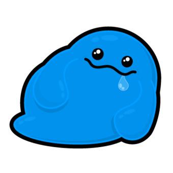 Blue Blob png transparent
