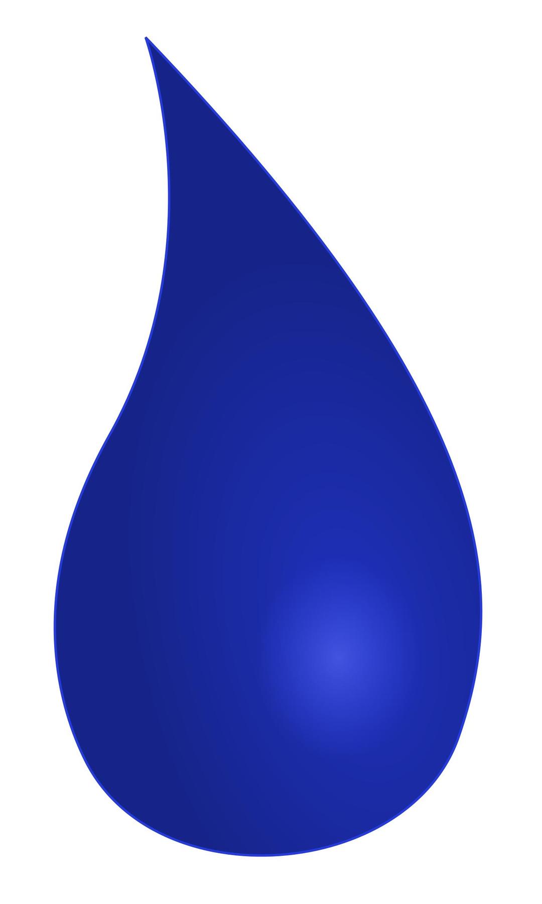 Blue blue waterdrop png transparent