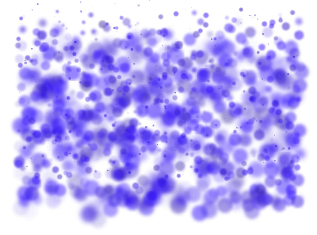 Blue blurry blots pattern png transparent