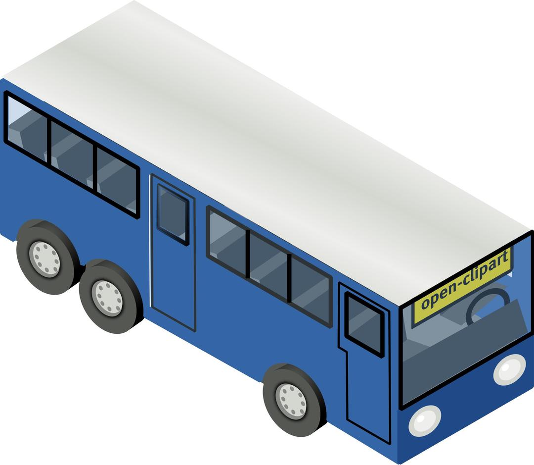 Blue bus png transparent