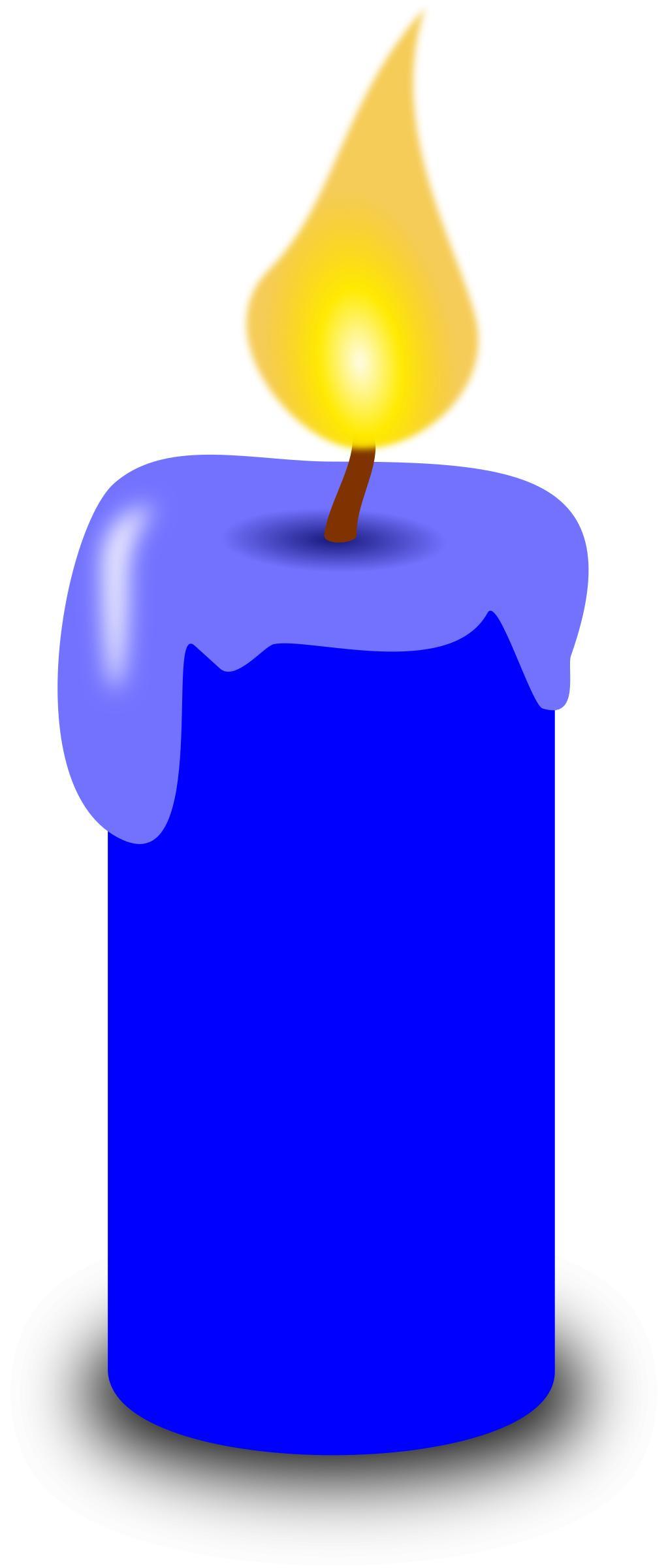 Blue Candle png transparent