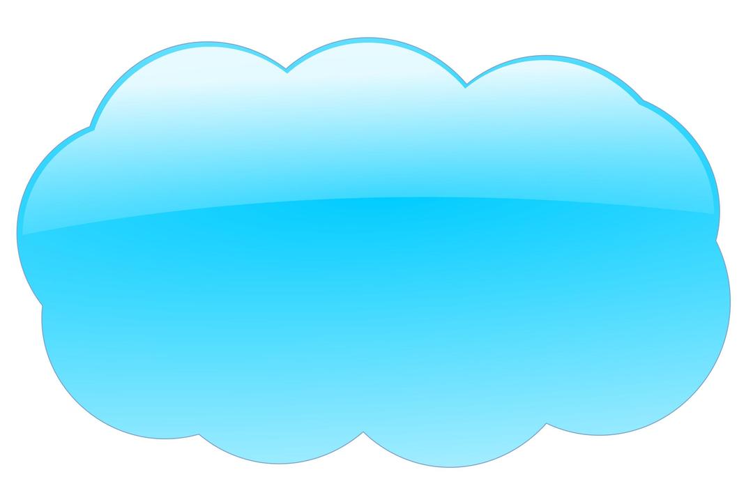Blue cloud png transparent