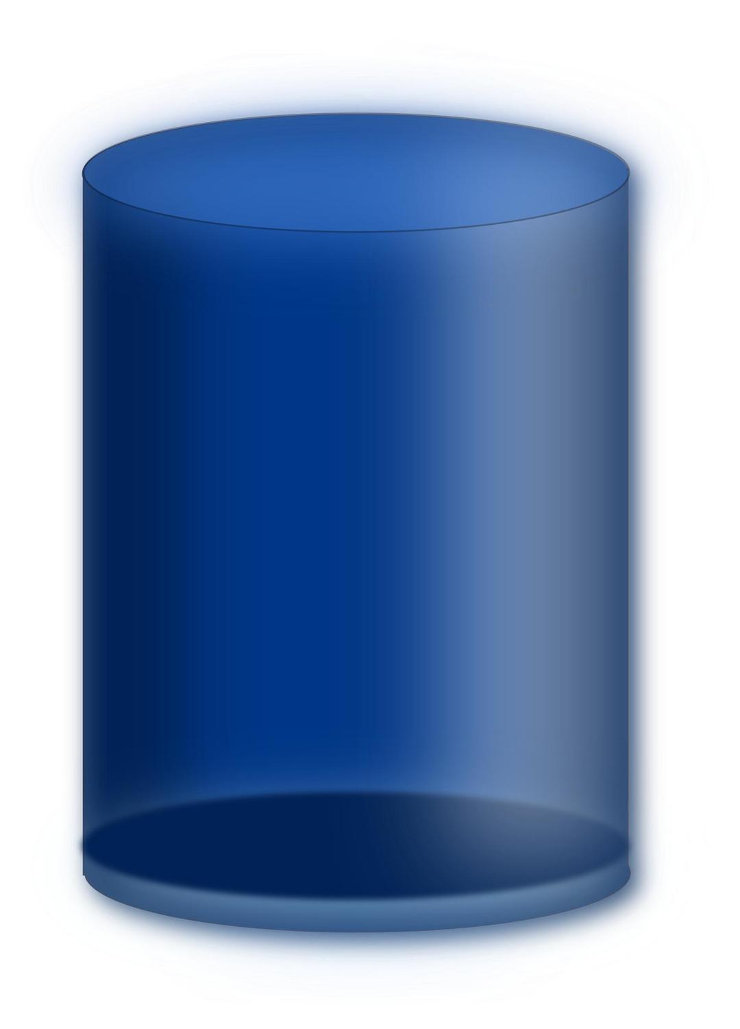 Blue cylinder png transparent